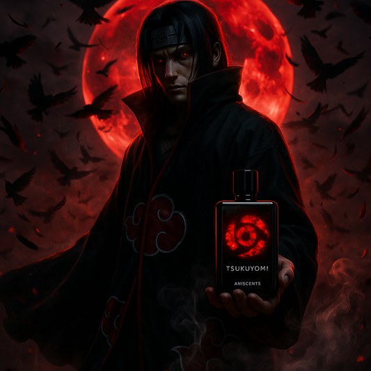 Itachi Uchiha inspired fragrance with dark seductive scent profile