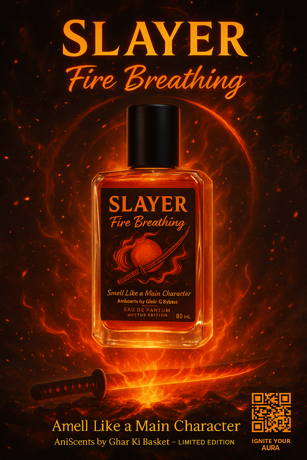 Slayer Fire Breathing perfume inspired by David Beckham Instinct - AniScents | Ghar Ki Basket